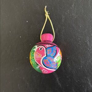 Colorful Hand-Painted Ornament fired clay
